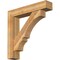 Ekena Millwork Balboa Block Rough Sawn Bracket w/ Offset Brace, Western Red Cedar, 8"W x 40"D x 40"H BKT0806X40X40BOA05RWR - alternate 1
